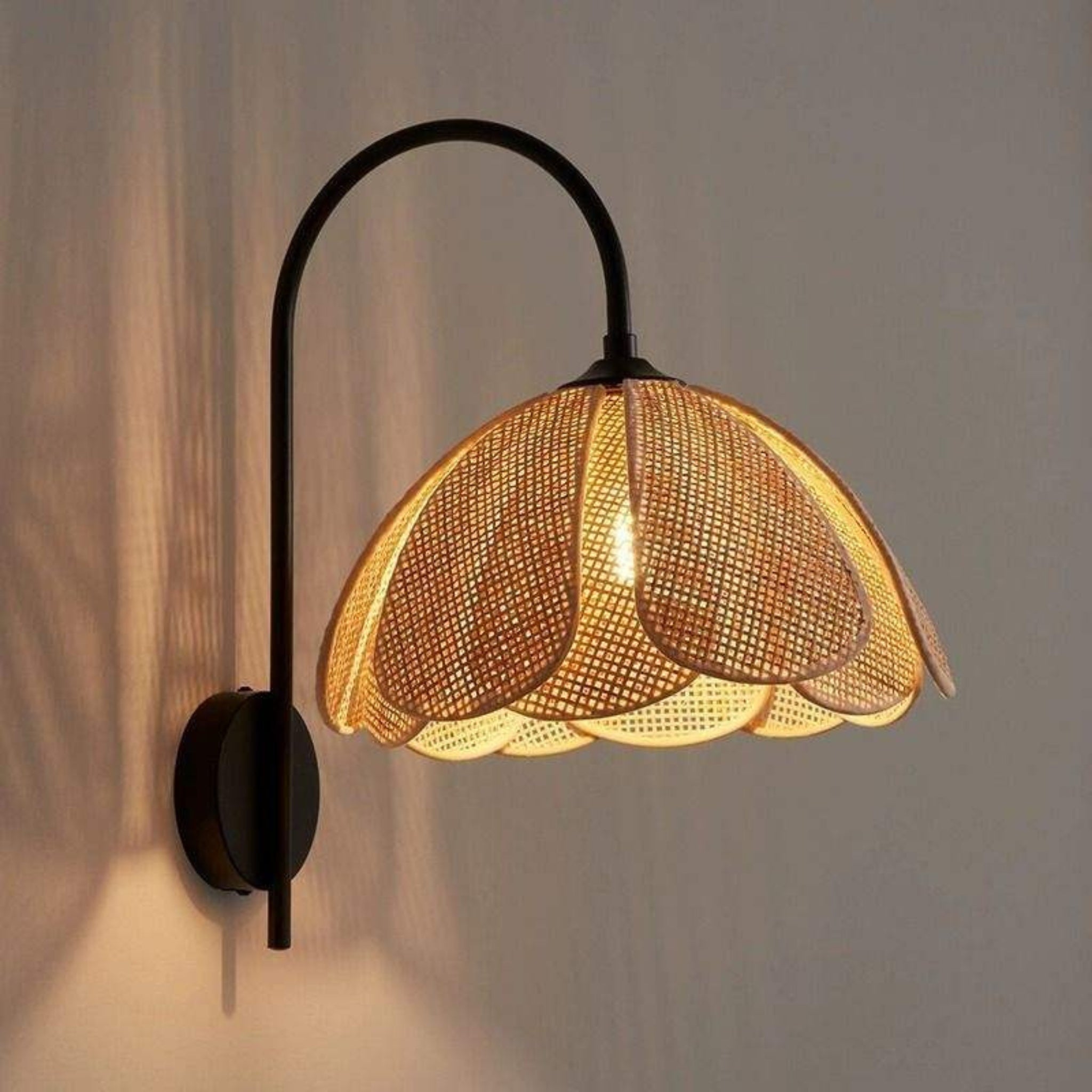 Cane Wall Lamp | Rattan Wall Lamp LP-78